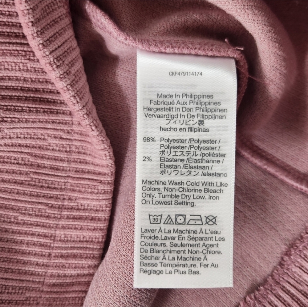 Madewell Striped Jacquard Funnelneck Top in Rosewood - Picture 5 of 7